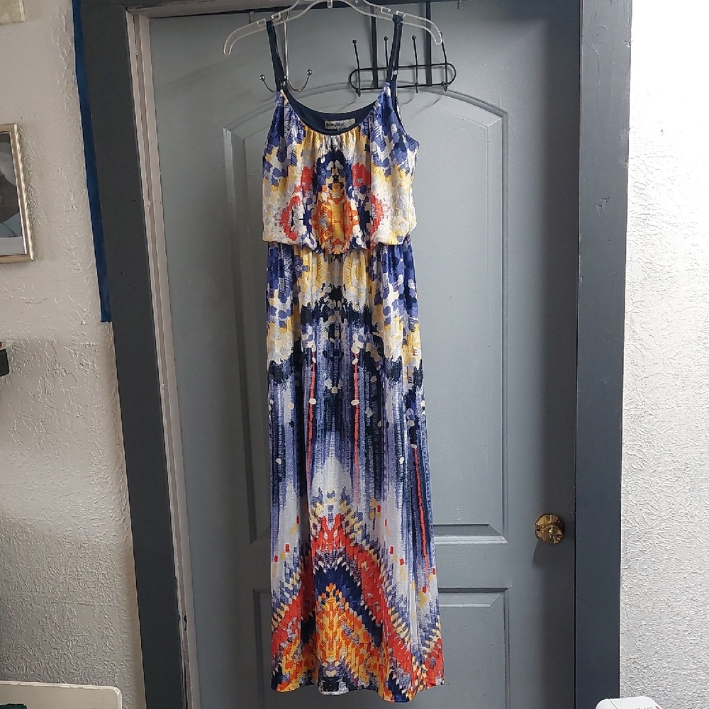Bailey Blue Colorful Maxi Dress